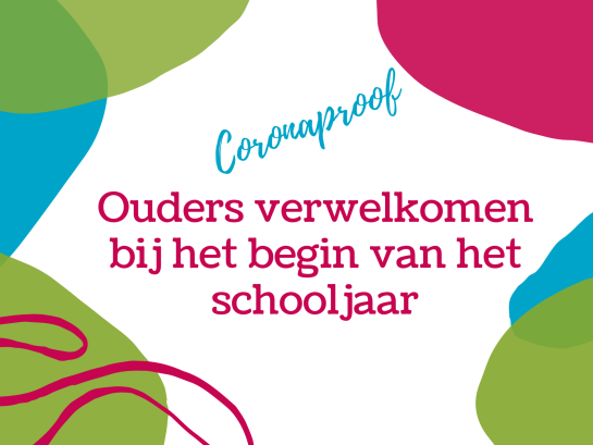 ouders verwelkomen bij het begin van het schooljaar